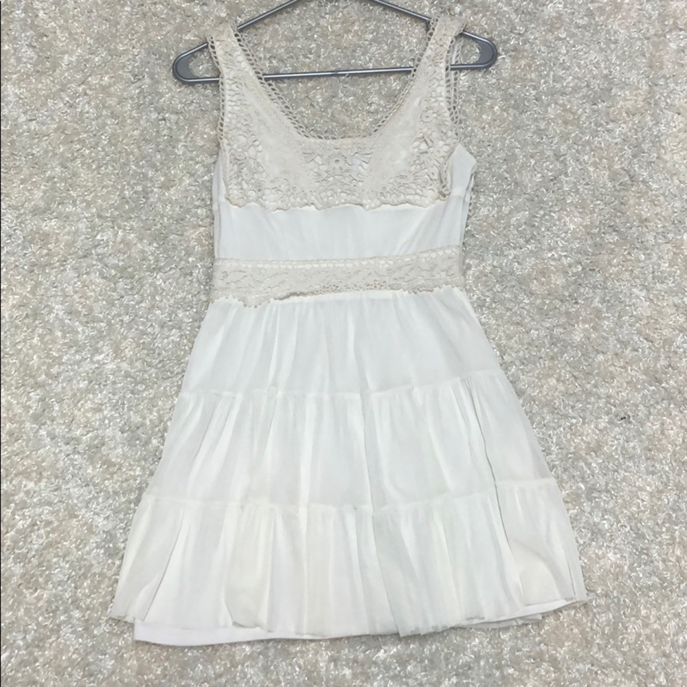As U Wish Junior’s Lace Dress Ivory